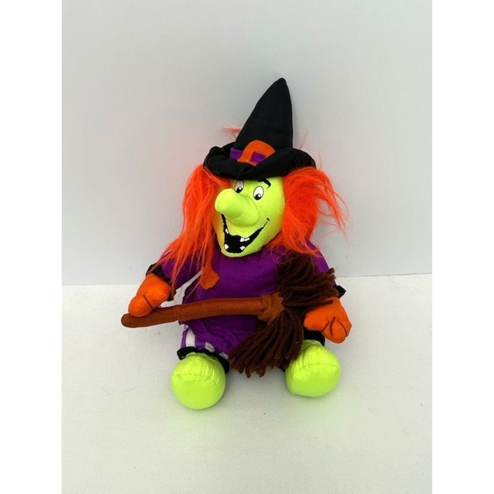 Trendmasters 1993 Witch Stuffed Plush Toy Halloween Vintage